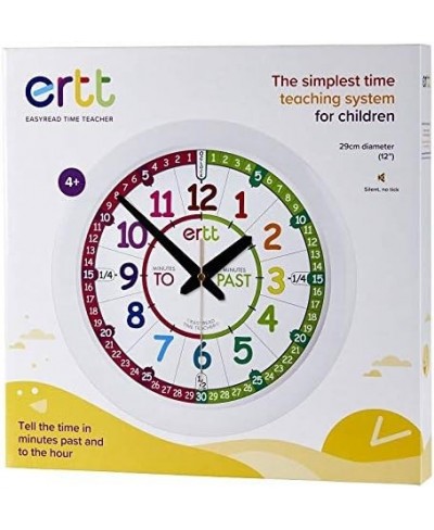 Children's Wall Clock with Simple 3 Step Teaching System. 12" Dia Learn to Tell The time Ages 5-12. $53.79 - Early Developmen...