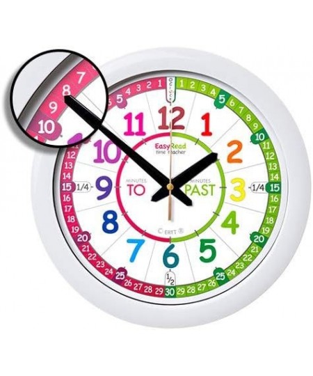 Children's Wall Clock with Simple 3 Step Teaching System. 12" Dia Learn to Tell The time Ages 5-12. $53.79 - Early Developmen...