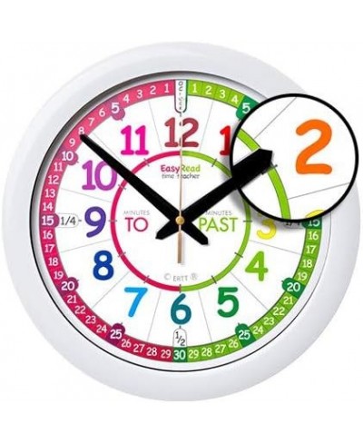 Children's Wall Clock with Simple 3 Step Teaching System. 12" Dia Learn to Tell The time Ages 5-12. $53.79 - Early Developmen...