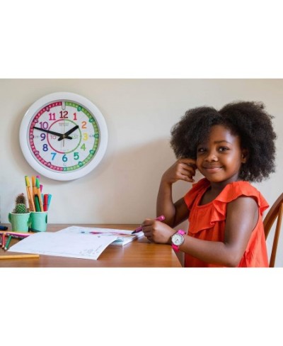 Children's Wall Clock with Simple 3 Step Teaching System. 12" Dia Learn to Tell The time Ages 5-12. $53.79 - Early Developmen...