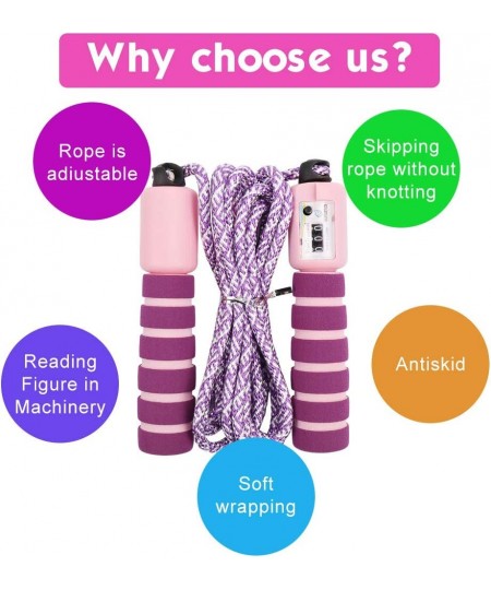 Kids Jump Ropes Jumping Rope Adjustable Soft Skipping Rope Kids Fitness Equipment with Foam Handles for Kids Children Student...