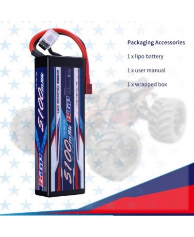 SIGP 2S 7.4V Lipo Battery 5100mAh 70C Hard Case with Deans T Plug for RC Car Truck Boat Vehicles Tank Buggy Racing Hobby $49....