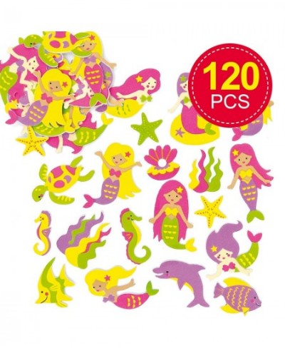 AF442 Mermaid Foam Stickers - Pack of 120 Self Adhesives Perfect for Children to Decorate Collages and Crafts Ideal for Schoo...