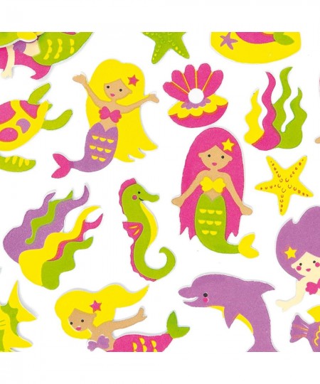 AF442 Mermaid Foam Stickers - Pack of 120 Self Adhesives Perfect for Children to Decorate Collages and Crafts Ideal for Schoo...