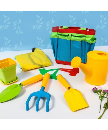 Kids Gardening Tools - Toddler Garden Tools Set - Shovel Rake Trowel Watering Can Gardening Gloves - Garden Toys Gift for Pre...