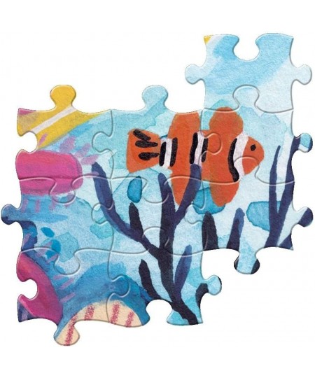 eeBoo: Piece and Love Coral Reef 1000 Piece Square Adult Jigsaw Puzzle High-Quality Puzzle for Adults and Families Glossy Stu...