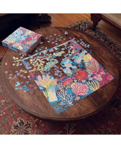 eeBoo: Piece and Love Coral Reef 1000 Piece Square Adult Jigsaw Puzzle High-Quality Puzzle for Adults and Families Glossy Stu...