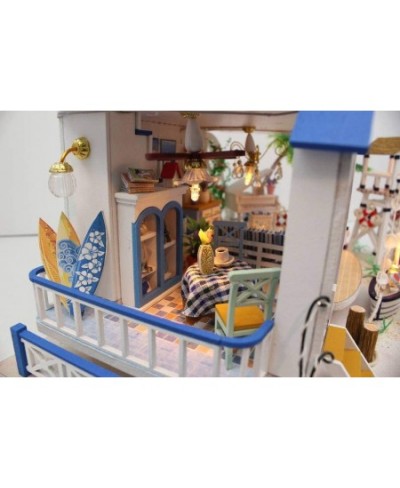 Craft DIY Kits for Adults Kids Xmas Gift Miniature Dollhouse Kit Architecture Model Building with Furniture Legend of The Blu...