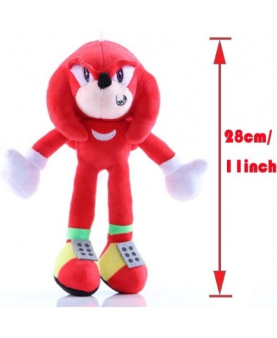 11 Inch The Hedgehog Plush Knuckles Plush Soniccc Stuffed Figure Cartoon Toy Character Doll for Girls Red $34.02 - Plush Figu...