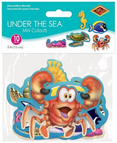 Under The Sea Creatures Mini Cutouts 5" Multicolor $14.75 - Kids' Party Decorations