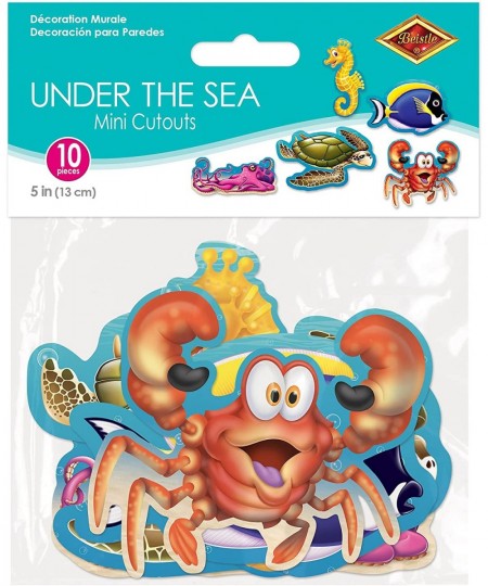 Under The Sea Creatures Mini Cutouts 5" Multicolor $14.75 - Kids' Party Decorations