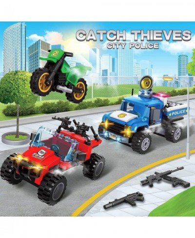 316 Pcs City Police Robber Pursuit Building Blocks Toys with Police Truck Armed ATV Motorbike Arms for Boys and Kids Age 6+ $...