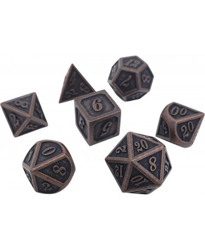 7 Piece Polyhedral Metal DND Dice Set by DCollective Dice for Table Top Dungeons and Dragons RPG and Gaming - Comes with Meta...