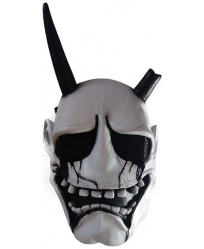 Ghostwire：Tokyo Latex Mask Deluxe Masquerade Halloween Party Head Accessroy Costume Props White $45.85 - Kids' Dress-Up Acces...