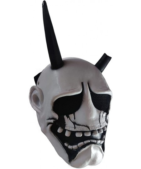 Ghostwire：Tokyo Latex Mask Deluxe Masquerade Halloween Party Head Accessroy Costume Props White $45.85 - Kids' Dress-Up Acces...