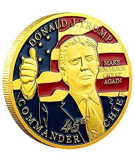 President Trump Seal Coin Commander in Chief Plated Commemorative Badge Collection Toy-Re-Election Gift(Gold) $16.26 - Gags &...