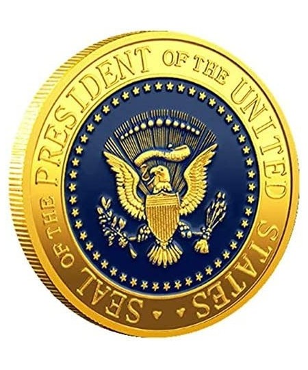 President Trump Seal Coin Commander in Chief Plated Commemorative Badge Collection Toy-Re-Election Gift(Gold) $16.26 - Gags &...