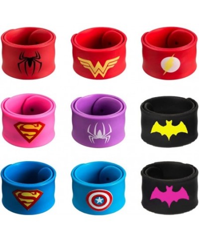 Superhero Slap Bracelet Toys for Kids Boys & Girls Birthday Party Supplies Favors(9 Packs) $16.92 - Kids' Dress-Up Accessories