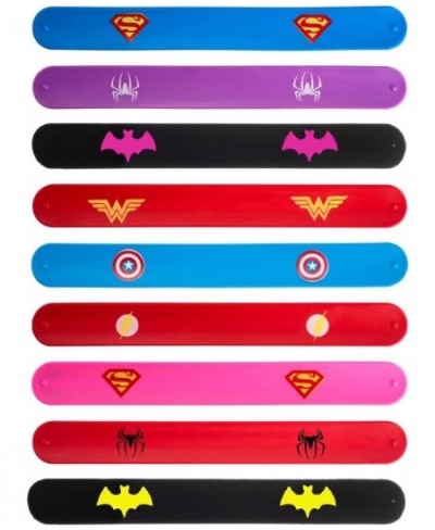 Superhero Slap Bracelet Toys for Kids Boys & Girls Birthday Party Supplies Favors(9 Packs) $16.92 - Kids' Dress-Up Accessories