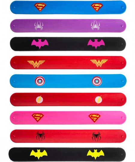 Superhero Slap Bracelet Toys for Kids Boys & Girls Birthday Party Supplies Favors(9 Packs) $16.92 - Kids' Dress-Up Accessories