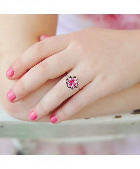 36Pcs Little Girls Rings for Kids Jewelry Rings Adjustable Gem Rings Set in Box Colorful Rings Gift Girls Pretend Dress up Pl...