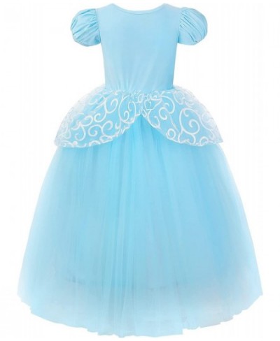 Girls Blue Princess Costume Puff Sleeve Party Dress for Halloween Birthday Cosplay $45.00 - Kids' Costumes