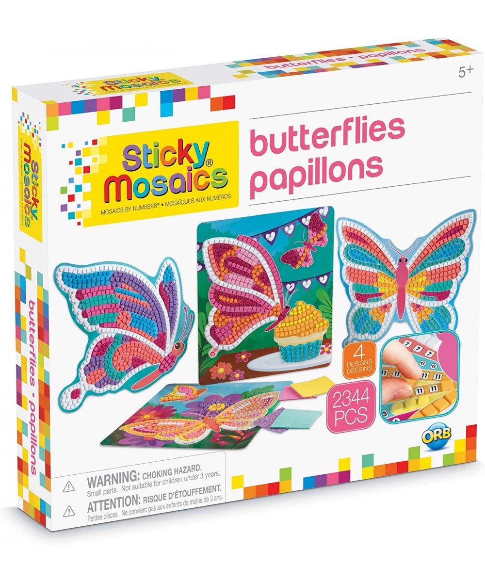 Sticky Mosaics Butterflies Yellow/Blue/Pink/Purple/Pink 12" x 2" x 10.75 $26.95 - Craft Kits