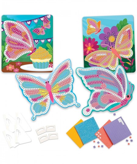 Sticky Mosaics Butterflies Yellow/Blue/Pink/Purple/Pink 12" x 2" x 10.75 $26.95 - Craft Kits