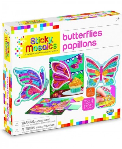 Sticky Mosaics Butterflies Yellow/Blue/Pink/Purple/Pink 12" x 2" x 10.75 $26.95 - Craft Kits