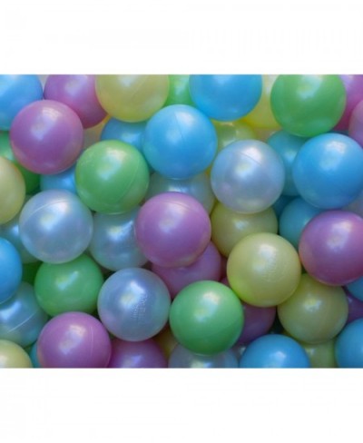 Pack of 100 Pearl-White ( w/ Pearl Sheen ) Jumbo 3" HD Commercial Grade Ball Pit Balls - Crush-Proof Phthalate Free BPA Free ...