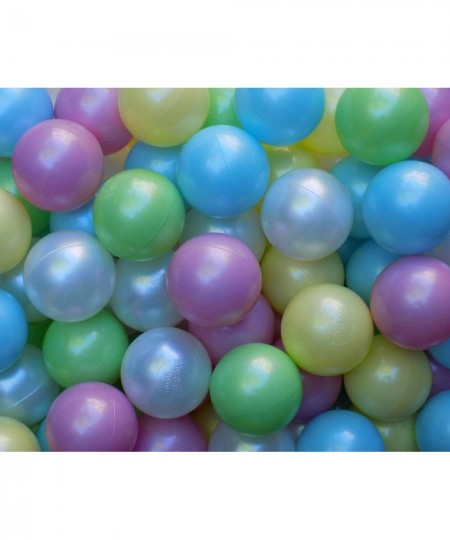 Pack of 100 Pearl-White ( w/ Pearl Sheen ) Jumbo 3" HD Commercial Grade Ball Pit Balls - Crush-Proof Phthalate Free BPA Free ...