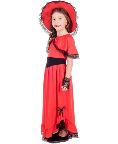 Girls Southern Bell Costume Red Dress Colonial Halloween Costumes for Girls - Available in Sizes S M L XL $23.86 - Kids' Cost...