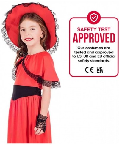 Girls Southern Bell Costume Red Dress Colonial Halloween Costumes for Girls - Available in Sizes S M L XL $23.86 - Kids' Cost...