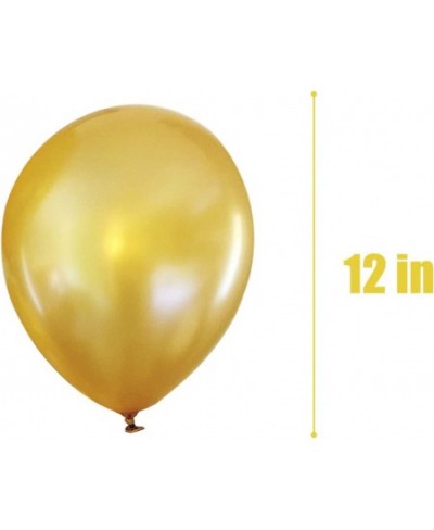 Gold Shiny Latex Balloons 12 Inch 100 Pcs Latex Party Balloons Happy Birthday Decoration Wedding Graduation Baby Shower Party...