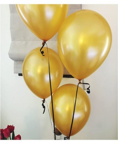 Gold Shiny Latex Balloons 12 Inch 100 Pcs Latex Party Balloons Happy Birthday Decoration Wedding Graduation Baby Shower Party...