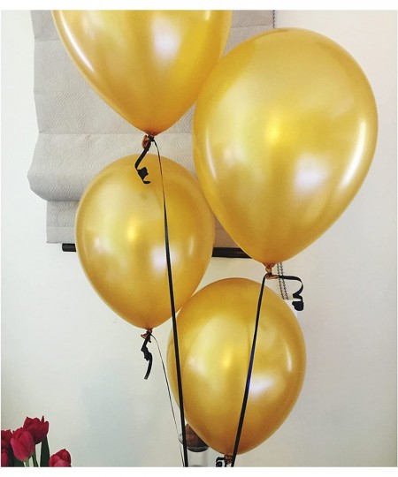 Gold Shiny Latex Balloons 12 Inch 100 Pcs Latex Party Balloons Happy Birthday Decoration Wedding Graduation Baby Shower Party...