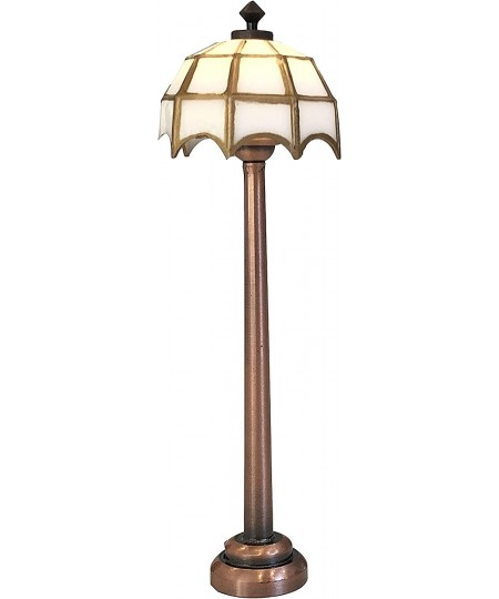 Miniature Dollhouse Floor Lamp - LED Mini Lamp for Dolls House Furniture - Functional - 1/12 Scale (Floor Lamp Dark) $48.76 -...