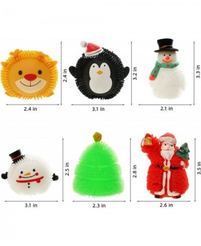 Christmas Stress Ball Fidget Toys 6 Pack Christmas Themed Stress Balls Squishy Toys Christmas Party Favors Christmas Stocking...