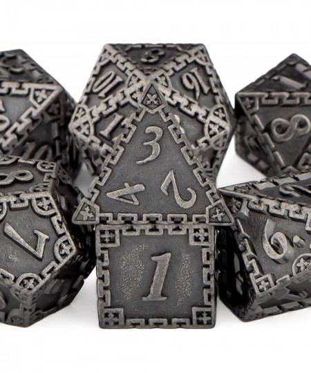 DND Metal Dice Set 6 Sided D&D Dice Set with Gift Box Custom D+D Polyhedral Dice Set Dungeons and Dragons Dice Unique RPG Rol...