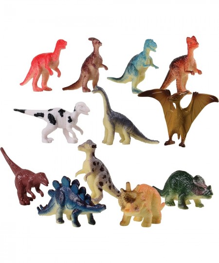 U. S. Toy Assorted Mini Dinosaur Plastic Figures (Lot of 12) Multicolor Small (UST1196) $17.07 - Kids' Play Dinosaur & Prehis...