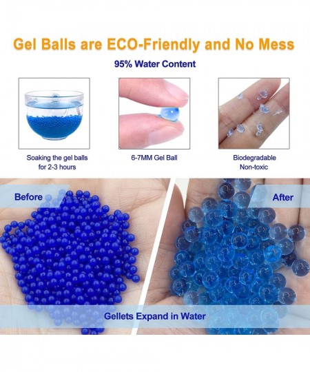 Gel Ball Blaster Electric Toy with 40 000 Water Beads for Outdoor Activities Shooting Team Game Lake Blue $49.48 - Toy Foam B...