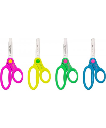 5’’ Blunt Safety Scissors For Kids With Anti-Microbial Protection Assorted Pack of 12 (14871) $21.00 - Kids' Drawing & Writin...