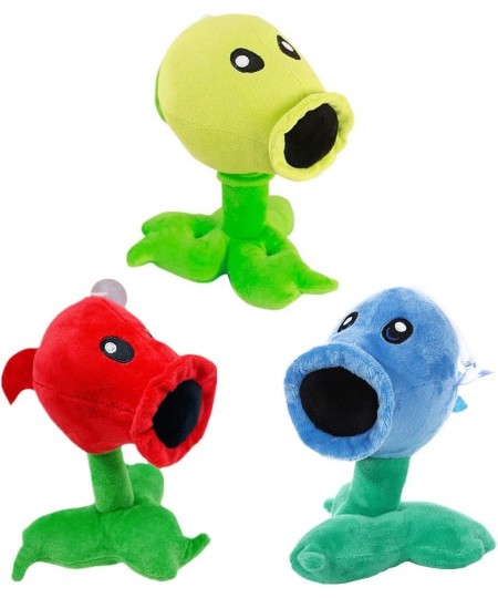 3 PCS Plants and Zombies vs Peashooter Plush Pea Sets Zombies Toys PVZ Plushies 1 2 Stuffed Soft Doll Pea 3 New $40.03 - Plus...