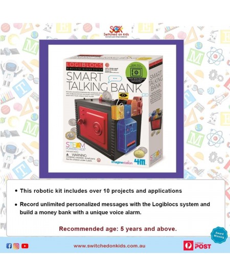 406810 Logiblocs-Smart Talking Bank $74.99 - Early Development & Activity Toys