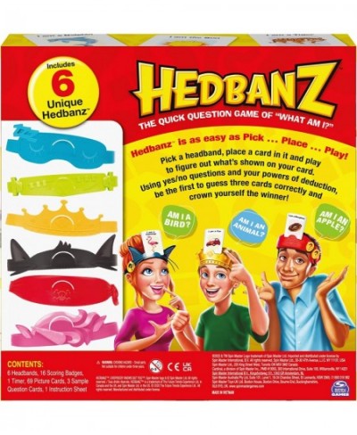 Hedbanz Picture Guessing Board Game New Edition for Families and Kids Ages 8 and up $25.85 - Board Games