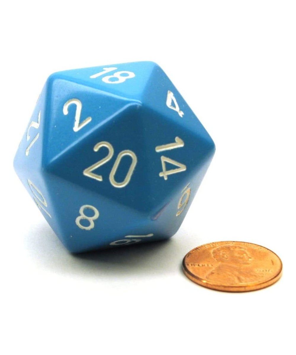 Manufacturing XQ2016 Opaque Single Jumbo 34 mm D20 Dice Light Blue With White $14.89 - Game Accessories