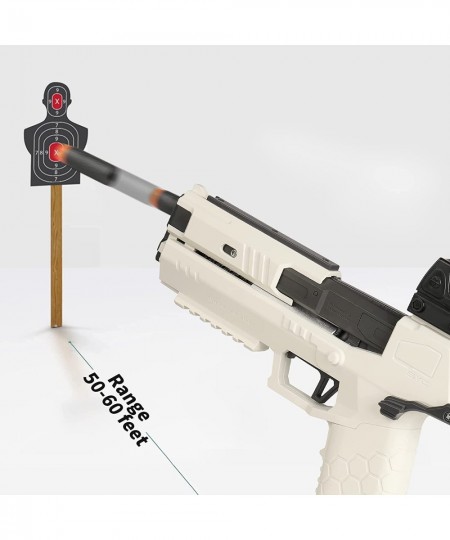 Soft Bullet Pistol Toy Gun - Shell Ejecting Toy Gun with 2 Magazines and 96 Foam Darts Foam Dart Blaster Toy for Kids Age 8 Y...