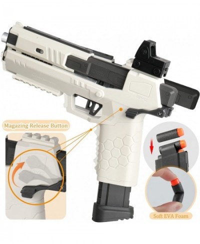 Soft Bullet Pistol Toy Gun - Shell Ejecting Toy Gun with 2 Magazines and 96 Foam Darts Foam Dart Blaster Toy for Kids Age 8 Y...