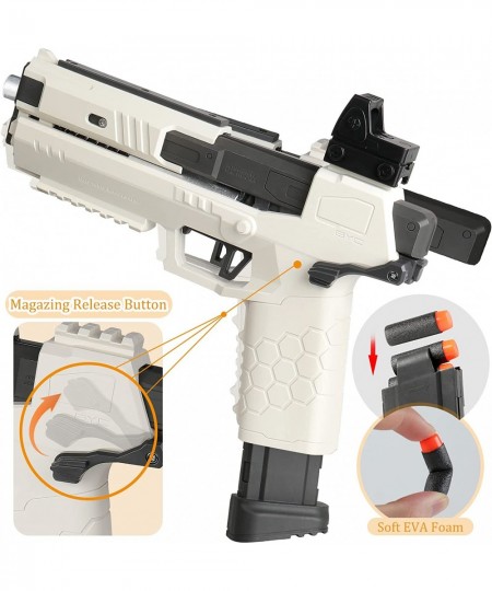 Soft Bullet Pistol Toy Gun - Shell Ejecting Toy Gun with 2 Magazines and 96 Foam Darts Foam Dart Blaster Toy for Kids Age 8 Y...