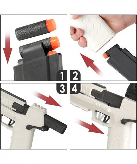 Soft Bullet Pistol Toy Gun - Shell Ejecting Toy Gun with 2 Magazines and 96 Foam Darts Foam Dart Blaster Toy for Kids Age 8 Y...